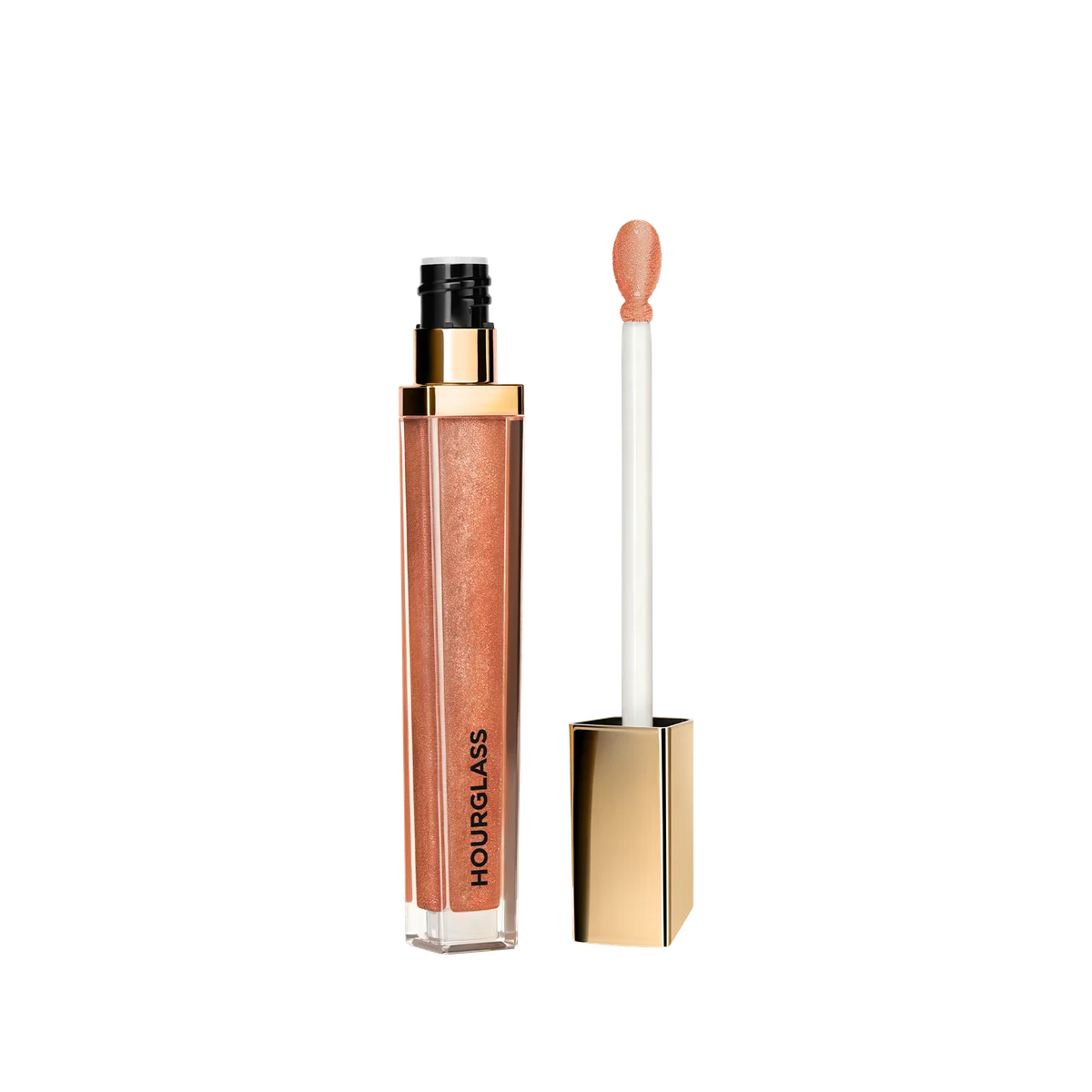 Hourglass Unreal™ High Shine Volumizing Lip Gloss — Ignite - Peach with Gold Shimmer