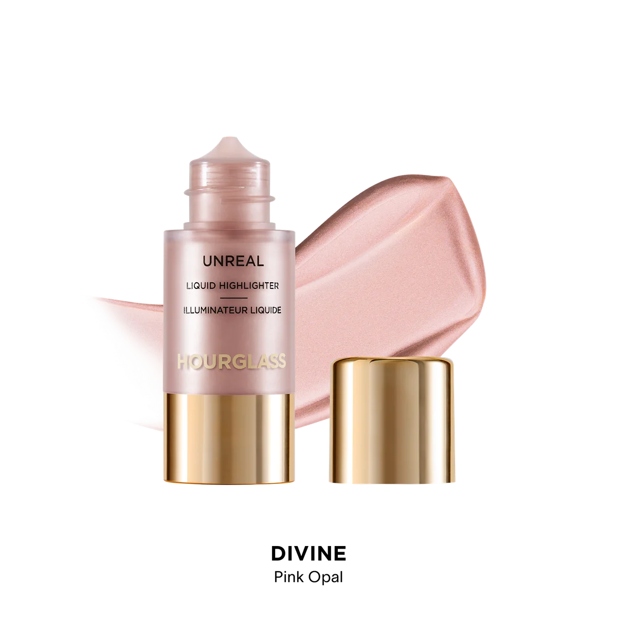 Hourglass Unreal Liquid Highlighter — Divine - Pink Opal