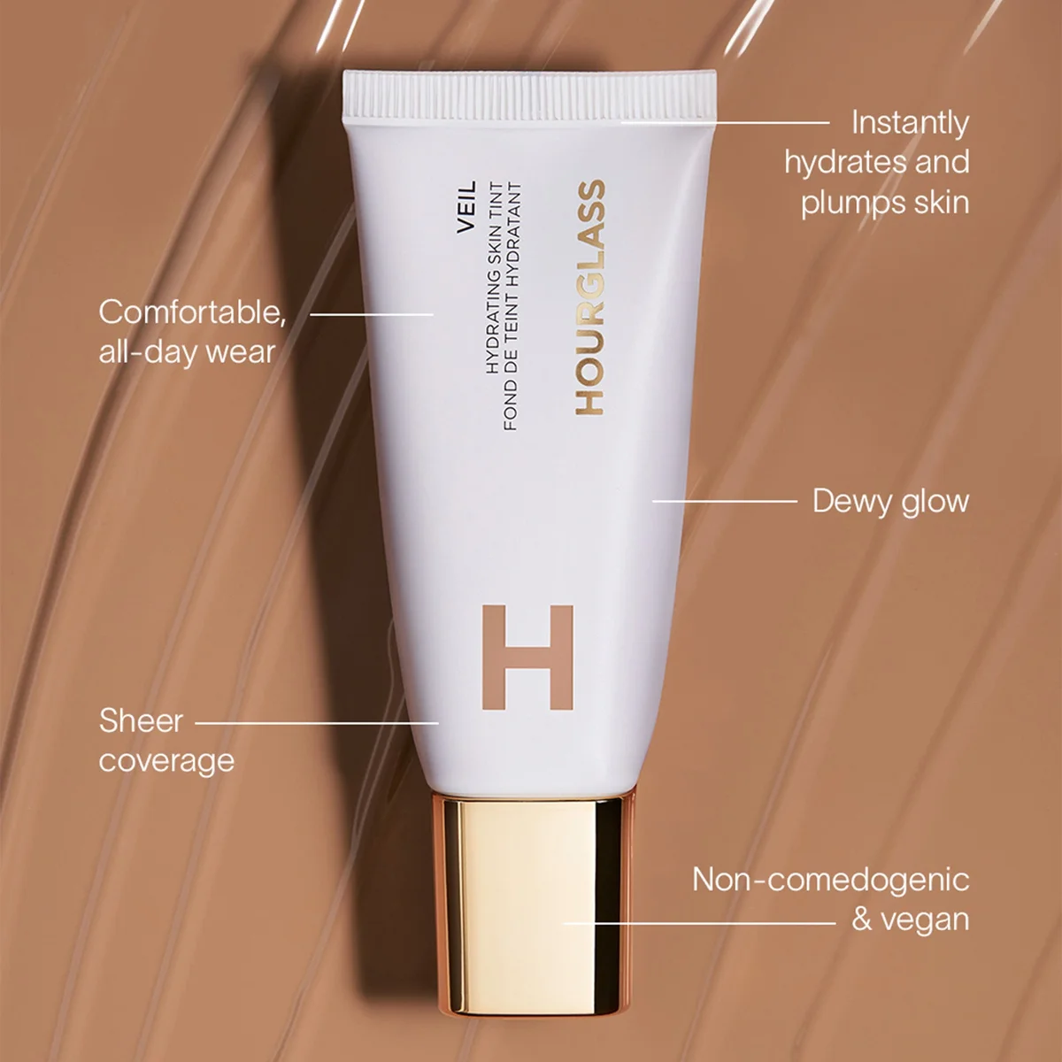 Hourglass Veil Hydrating Skin Tint — 18 - Deep with neutral undertones