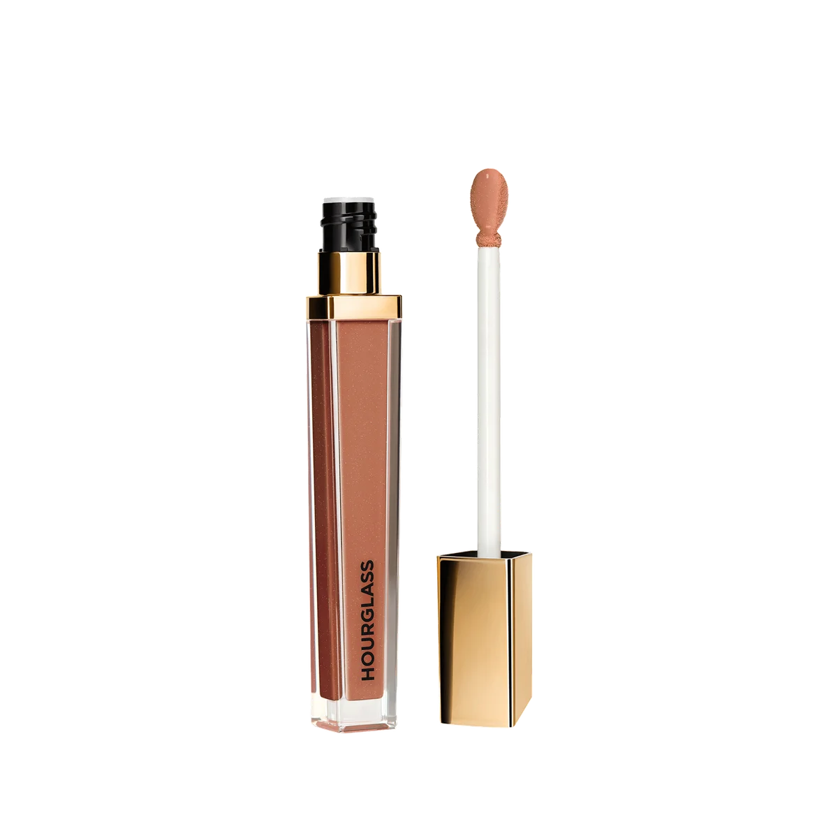 Hourglass Unreal™ High Shine Volumizing Lip Gloss — Strike - Deep Peach Beige